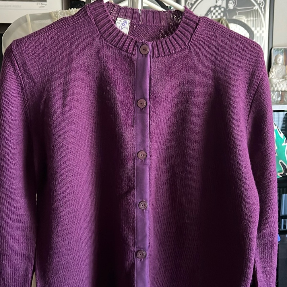 Vintage Purple Cardigan